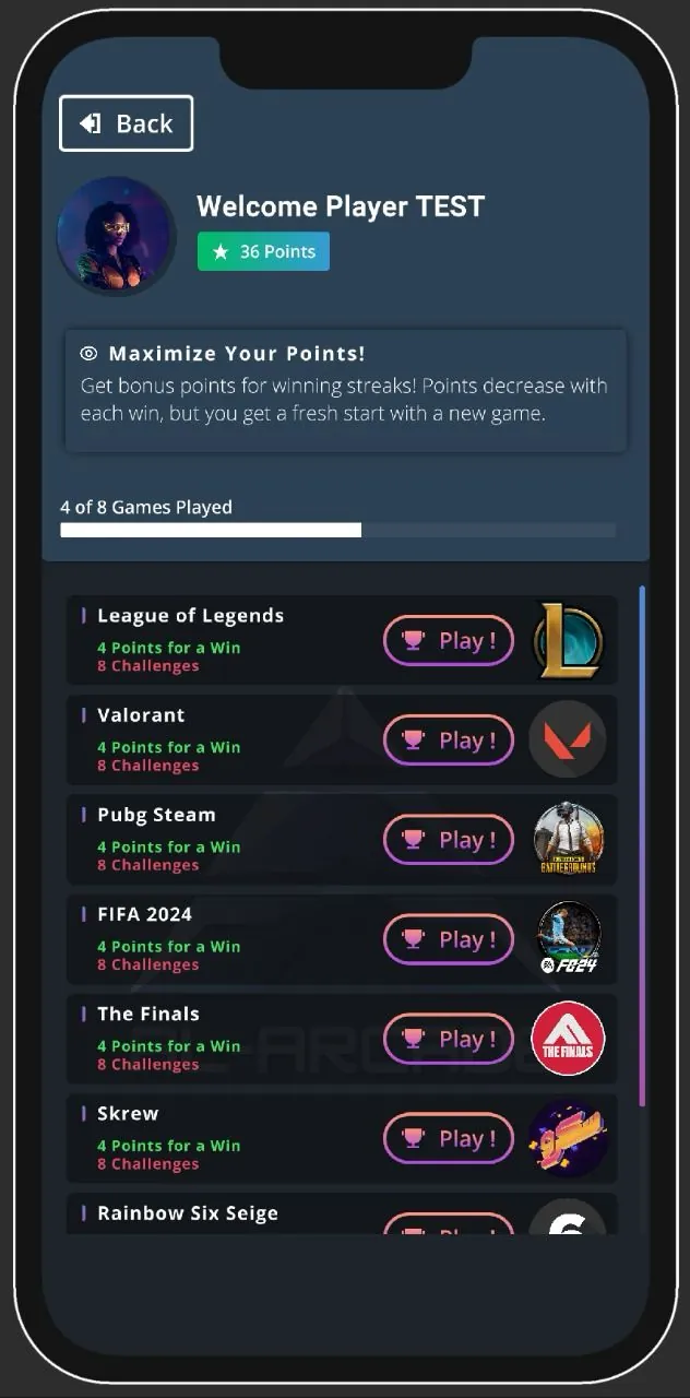 GEMS: Matches queue