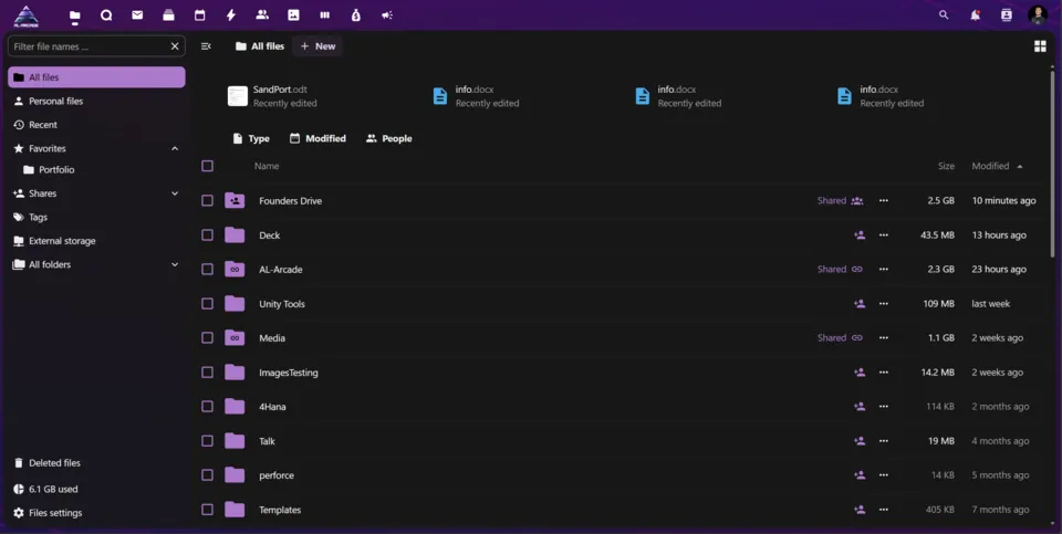The company stack, self-hosted: The file drive
