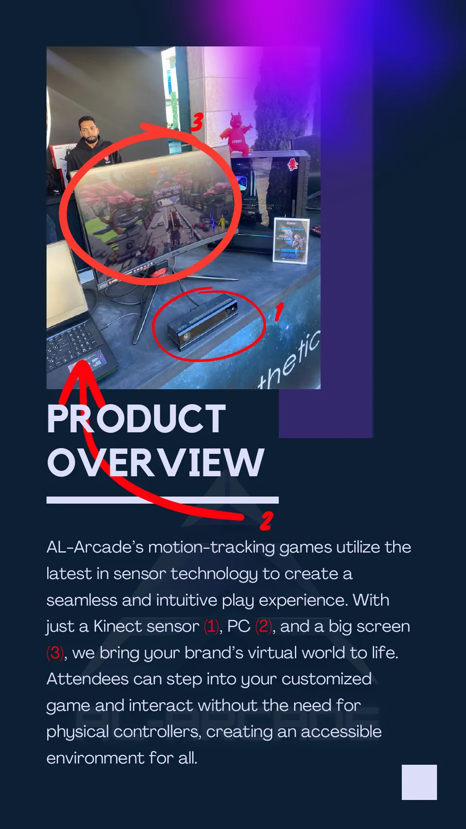 Motion-tracking booth games