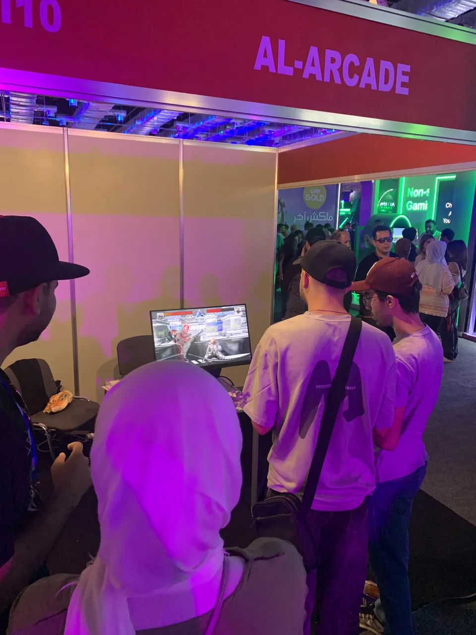 MSI Fighting Game: On the AL-Arcade booth