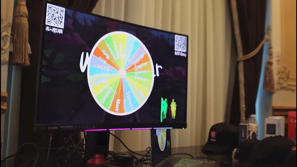 MSI Katana Warrior: The prize wheel
