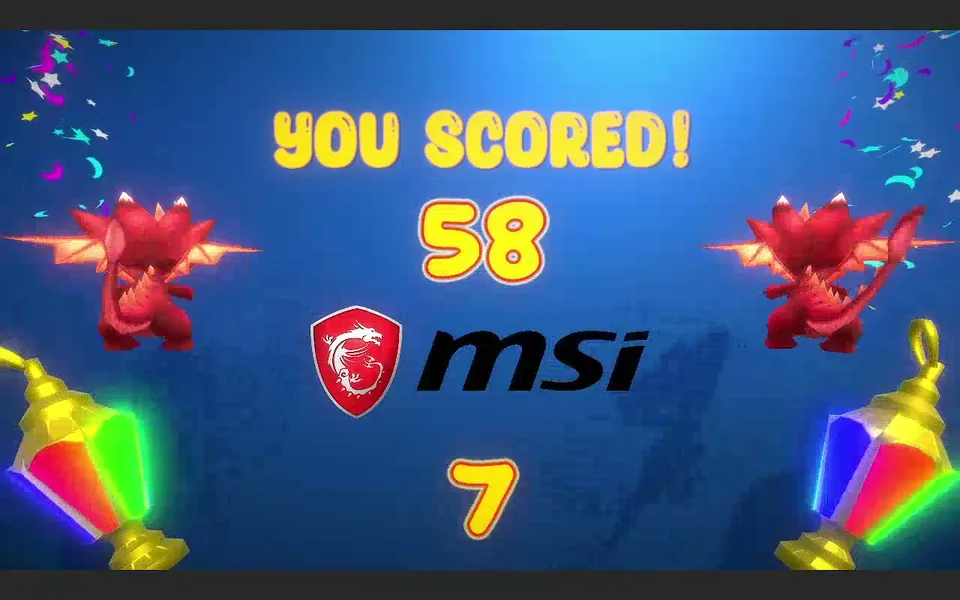 MSI Ramadan Lucky Runner: The score card