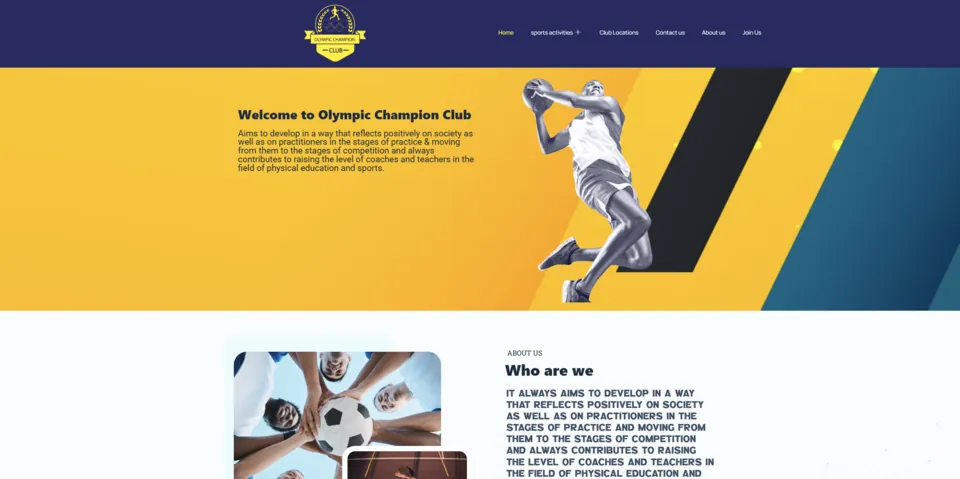 OC Sport website: The 2025 site